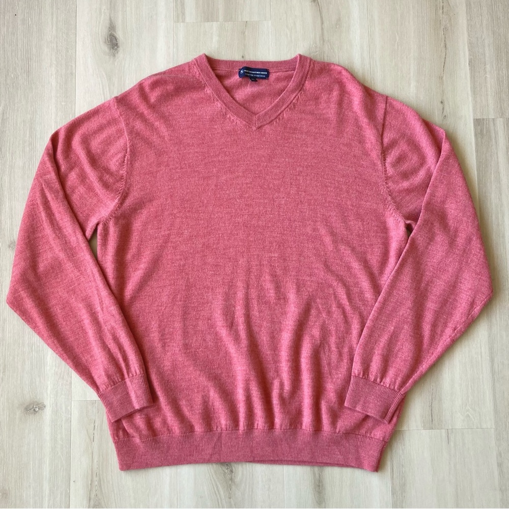 Extra Fine Merino Wool V-neck sweater size XLT